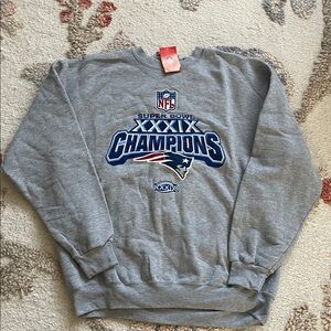 NFL Gray Super Bowl XXXIX Champions Sweater